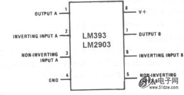 lm393/lm2903低功率低偏移电压双路比较器