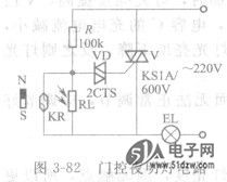 门控夜明灯电路