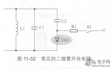 关于二极管电子开关电路分析说明下列两点.