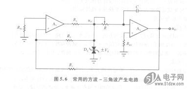 简单的方波一三角波产生电路