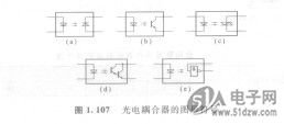 光电耦合器的图形符号丈字符号和标注