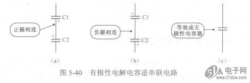 有极性电髂电容串联电路努析