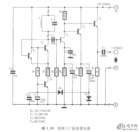 低频LC振荡器电路-技术资料-51电子网