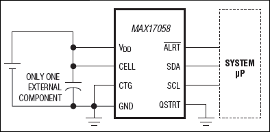 max17058, max17059: simplified operating circuit