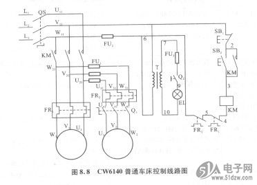 cw6140普通车床电气控制线路分析